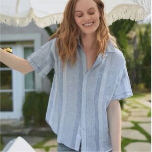 Frank & Eileen “Rose” linen button down size medium